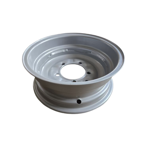 Jantes et moyeux en acier de haute qualité, <span class=keywords><strong>5</strong></span> <span class=keywords><strong>trous</strong></span>, 6.0-<span class=keywords><strong>13</strong></span> PCD, 25 ET, blancs, diamètre 11-15 <span class=keywords><strong>pouces</strong></span>, pour remorques et tricycles, vente en gros - Product Image 4