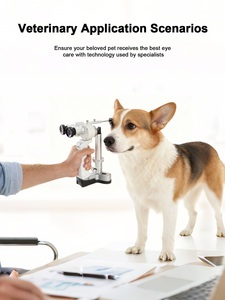 Microscopio de lámpara de hendidura portátil LED Aist Optics para uso oftalmológico y veterinario, diseño de lámpara de hendidura de mano para examen oftalmológico, color blanco - Product Image 5