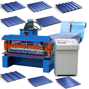 Double Layer Metal Roof Wall Panel Trapezoidal Roof Sheet Roll Forming Machine