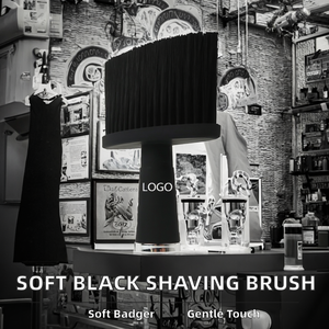 Cepillo para Barba Silvertip Badger, Suave, para Barbería, Marca Privada, para Hombres, para Afeitar con Ondas 360, Color Negro - Product Image 2