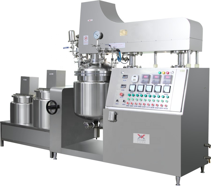 Make-up machine production line Make-up cream mixer vacuum homogenizing emulsifier