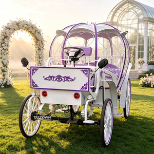 Chariot de parade personnalisé rétro en forme de citrouille, attraction de fête foraine, ornement paysager pour centre commercial - Product Image 1