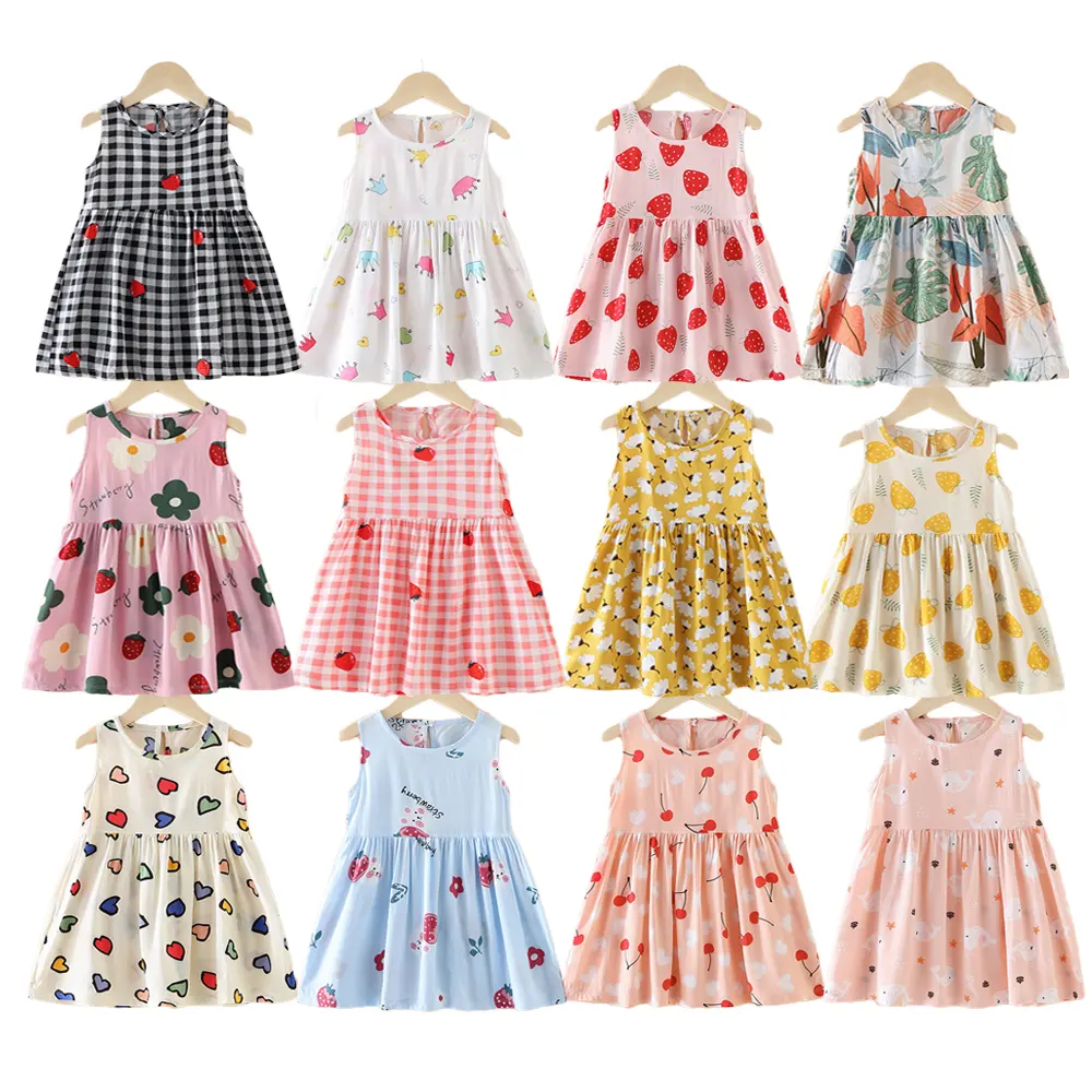 1-7 years old casual dresses,hot selling summer children clothes girl dresses