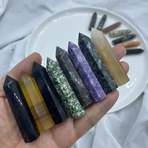 5-6cm Natural Crystal Healing Stones Crystal Points Hand Cut Multi Materials Available Pocket Stones Crystal Tower Bulk - Product Image 4