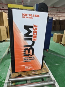 Réfrigérateur à boissons avec porte en verre de 98 l, <span class=keywords><strong>prix</strong></span> d'usine, logo personnalisé, compresseur, boissons énergisantes, affichage, petit réfrigérateur - Product Image 3