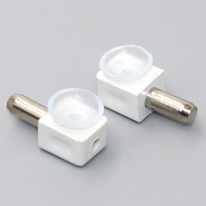 Soporte de plástico con ventosa de vidrio para estanterías, fácil instalación para muebles, armarios, gabinetes, soporte de partición, herrajes - Product Image 2