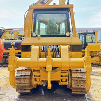 Grand stock de bulldozers d'occasion CAT D6G2 sur chenilles, de seconde main, d'origine japonaise, avec pompe, pour la construction, à vendre
