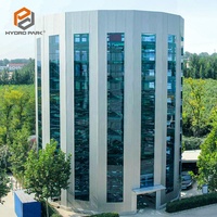Tour de stationnement automatisée certifiée TUV, système de stationnement robotisé circulaire intelligent, contrôle par IA, haute densité, commercial