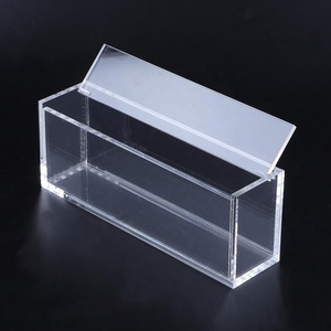 Rectangle transparent lucite acrylic display box with lid