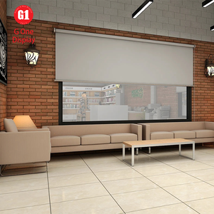 Étagères de présentation en bois massif personnalisées professionnelles pour librairie, mobilier de bibliothèque avec éclairage LED, armoires murales - Product Image 2