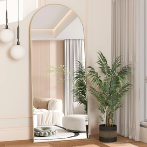 Miroir pleine longueur en alliage d'aluminium, sur pied et mural, pour décoration minimaliste <span class=keywords><strong>de</strong></span> la maison (vente en gros) - Product Image 2