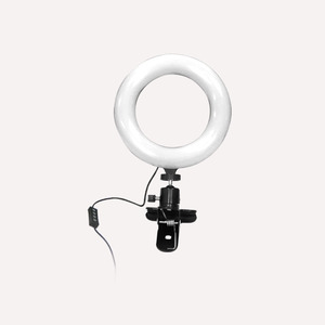 Lampe de photographie pour diffusion en direct, <span class=keywords><strong>style</strong></span> <span class=keywords><strong>TikTok</strong></span>, pour photos et selfies, effet embellissant, 6 pouces, température de couleur réglable - Product Image 5