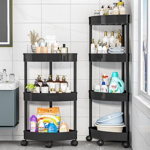 Étagère triangulaire à 3 niveaux, support de rangement autoportant pour l'organisation des coins de salle de bain - Product Image 2