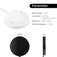 DC12V-24V 60W LED gradateur panneau interrupteur pénétrable 25mm bois verre acrylique tactile et main balayage capteur gradation en continu pour lumière LED