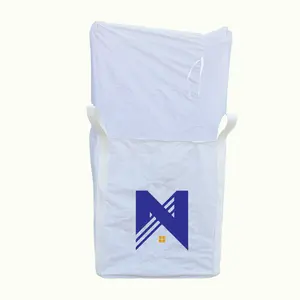 Jumbo Bag With Skirt Multifunction Recyclable PP Material 500kg 1000kg 2000kg Loading Capacity Tote Bag Recyclable Waterproof