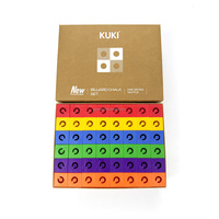 Accessoire de billard de haute qualité coloré 144 pc/boîte porte-craie de billard en plastique mallette de rangement pour queue de billard