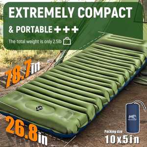 Matelas de <span class=keywords><strong>camping</strong></span> ultraléger pour l'extérieur, en TPU imperméable, gonflable, matelas auto-gonflant avec oreiller pour le <span class=keywords><strong>camping</strong></span>, la voiture - Product Image 5