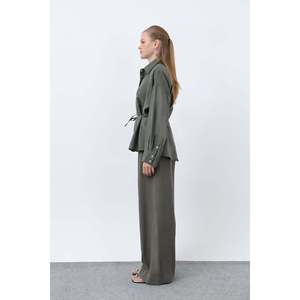 Conjunto de Pantalones Oxford para Mujer Mango, Manga Larga, Estilo Normcore Minimalista, para Todas las Temporadas, Ecológico, Negro 14335TKS - Product Image 2