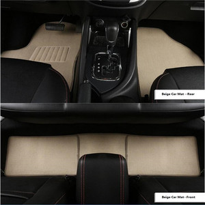 Negro un juego <span class=keywords><strong>de</strong></span> 4 alfombrillas <span class=keywords><strong>de</strong></span> goma resistentes antideslizantes delanteras y traseras, para conductores y pasajeros para coches, SUV, furgonetas y camiones - Product Image 6
