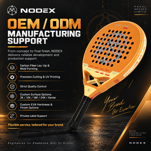 Raqueta de Pádel de Carbono Completo 18K con Cabeza Redonda NODEX 2026, Nueva Superficie Rugosa 3D, Optimizada para Efecto y Control, Raqueta Personalizada - Product Image 3