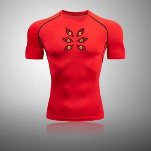 Maglietta a compressione da uomo <span class=keywords><strong>Anime</strong></span> per il Fitness sportivo da ginnastica attillate magliette da ginnastica per allenamento atletico Tshirt estive ad asciugatura rapida - Product Image 5