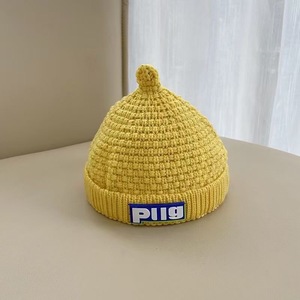 Sombreros de lana de punto grueso cálido para bebés de otoño e <span class=keywords><strong>invierno</strong></span>, sombreros de Jersey para niños y niñas - Product Image 6