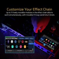 Pédale de processeur multi-effets VALETON avec pédale d'expression, boucle d'effets, entrée/sortie MIDI, modélisation d'amplis guitare/basse et IR de cabinets (inclut 10)