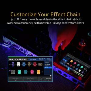 Pedal Procesador Multiefectos VALETON con Pedal de Expresión, Bucle de Efectos, Entrada/Salida MIDI, Modelado de Amplificador de <span class=keywords><strong>Guitarra</strong></span>/Bajo, Gabinetes IR (Incluye 10) - Product Image 4