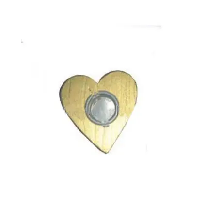 WOODEN GOLDEN HEART SHAPE CANDLE HOLDER FOR CHRISTMAS DECORATION