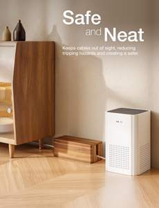 Boîte de rangement de câble de cache-bande de puissance boîte de gestion de câble en bois boîte de rangement de câble en bois <span class=keywords><strong>pour</strong></span> la gestion de cordon de dissimulation électrique - Product Image 6