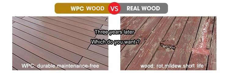 Co Extrusion Engineered Floor Anti Slip WPC Composite Deck WPC Outdoor