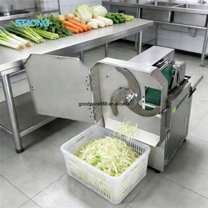 Picadora <span class=keywords><strong>de</strong></span> Verduras Eléctrica Comercial <span class=keywords><strong>de</strong></span> Acero Inoxidable, Multifuncional, para Picar Chile, Cebolla, Perejil y Repollo - Product Image 1