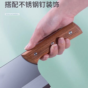 Yangjiang kitchen <b>knife</b>, household slicing <b>knife</b>, sharp kitchen <b>knife</b>, stainless steel chopping <b>knife</b>, wooden <b>handle</b> cleaver, - Product Image 3