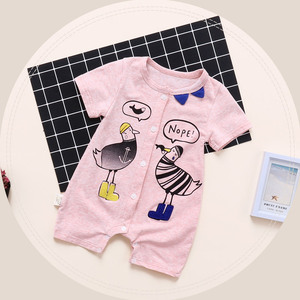 เสื้อผ้าเด็กขายส่ง ไซส์ทารก ลายการ์ตูนน่ารัก ผ้าฝ้ายนุ่ม ชุดรอมเปอร์เด็กผู้ชายและเด็กผู้หญิง - Product Image 2