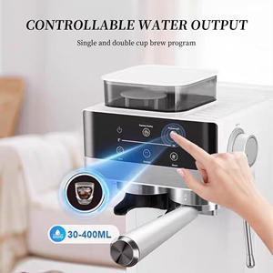 Machine à expresso électrique, équipée d'un grand réservoir d'eau amovible <span class=keywords><strong>et</strong></span> d'un mousseur à <span class=keywords><strong>lait</strong></span> <span class=keywords><strong>manuel</strong></span>, 1350 Watts, machine à café pour hôtel - Product Image 4