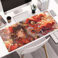 Tapis de souris de jeu carré extra large, design par transfert thermique, matériau en caoutchouc naturel, utilisation au bureau, tailles personnalisées, filles, garçons