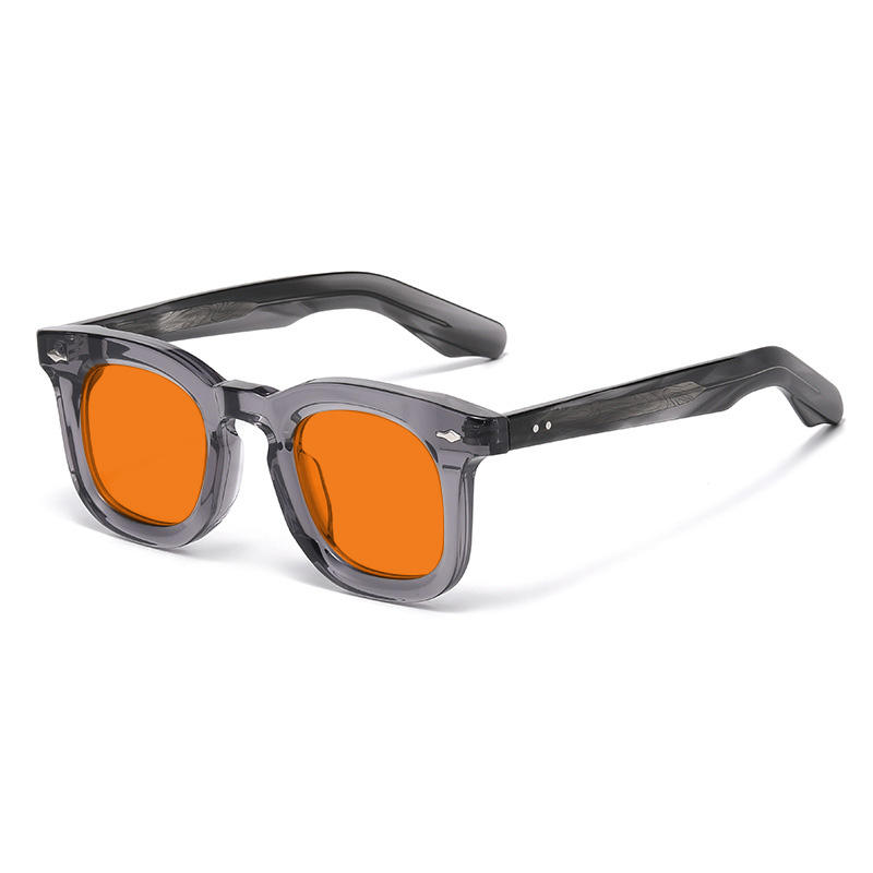 Gris argenté/orange