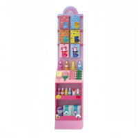 Rak Display Akrilik Kosmetik Apache Custom untuk Toko Ritel, Parfum, Bulu Mata, Lipstik, dan Makeup, Rak Display Lantai dari Karton