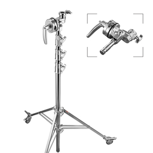 Trípode con soporte de luz para estudio de fotografía, 5 metros de alto rodamiento de carga, 30kg, cámara de película, vídeo de relleno - Product Image 3