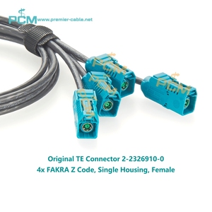 Cable RF automotriz divisor MATE-AX x 4 a Fakra para cámara del sistema de desarrollo NVIDIA DRIVE AGX <span class=keywords><strong>Thor</strong></span> Bench 2360001-4 TE 2298721-9 - Product Image 4
