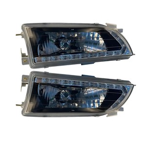 Une paire de phares noirs pour voiture AE100 AE104, modification de phares <span class=keywords><strong>LED</strong></span>, 1992 à 1995 pour Toyota Corolla - Product Image 2