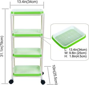 Extra Strength 4-Layer PP Nursery Trays Lids Healthy Wheatgrass <strong>Seeds</strong> Grower <strong>Storage</strong> for Home Office Garden <strong>Seed</strong> Planting - Product Image 4