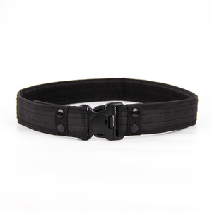 <span class=keywords><strong>Ceinture</strong></span> en toile pour hommes avec boucle en plastique à bordure extérieure de 5cm de large <span class=keywords><strong>Ceinture</strong></span> tactique de sport <span class=keywords><strong>d</strong></span>'entraînement allongée et épaissie - Product Image 4