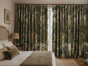 Vintage Jungle Botanical Curtain Velvet Or Blackout Art Nouveau <b>Window</b> Each Panel Elegant Decorative <b>Window</b> Drapes for Interiors - Product Image 2