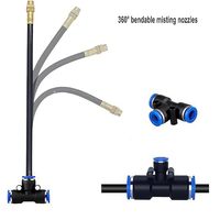 Système d'arrosage automatique par micro-asperseurs 15m 20m, kit d'irrigation de jardin extérieur à connexion rapide avec buses réglables et pulvérisation fine
