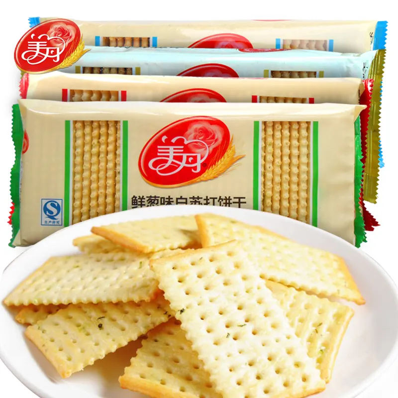 Prix de gros biscuits Sains Traditionnels biscuits à la crème D'origine légumes saveur soda cracker 248g