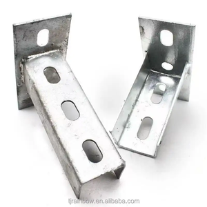 Fixations solaires en acier au carbone OEM ODM, accessoires photovoltaïques, accessoires solaires, support d'angle en acier galvanisé - Product Image 2