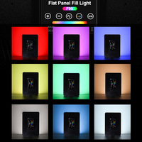 Panneau LED RVB souple pour vidéo, éclairage photo, kit d'éclairage vidéo pour YouTube, studio, gaming, streaming, selfie