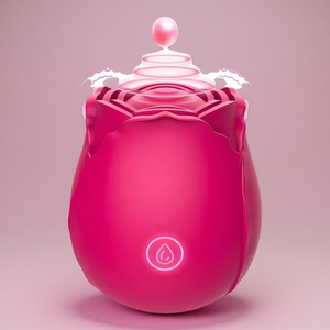 Vibrateur en forme de rose rechargeable par USB Finomay pour femmes, lavable, étanche IPX7, 10 vitesses, fonctionnement silencieux <40dB, sex toy - Product Image 3