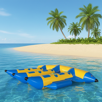 Bateau banane gonflable portable antidérapant et sûr pour parc aquatique
